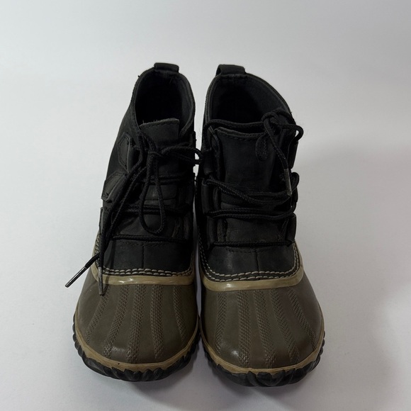 Sorel Out N About Waterproof Leather and Rubber Ankle Boots Sz 6 - Picture 3 of 14